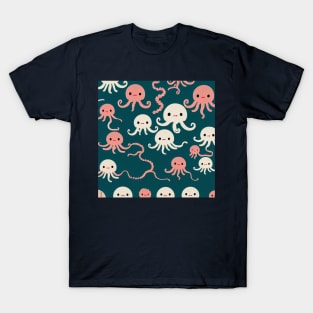 Octopi Frens - Super Cute Colorful Cephalopod Pattern T-Shirt